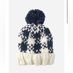 The Blueberry Hill Ski Buffalo Check Hat in Navy